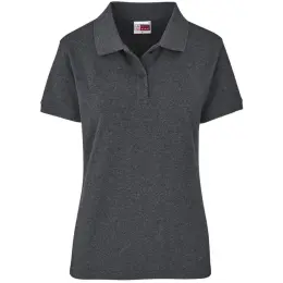 Ladies Houston Stretch Golf Shirt Charcoal Front